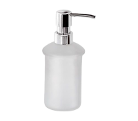 Дозатор для жидкого мыла матовое стекло zip Remer ACGL13