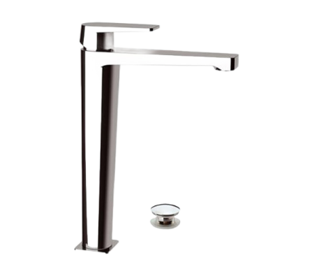 Смеситель для раковины высокий с донным клапаном Remer D10L