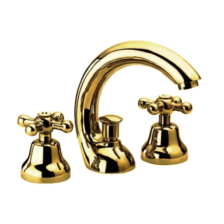 Смеситель для раковины на 3 отверстия с донным клапаном Remer 11CLIDO